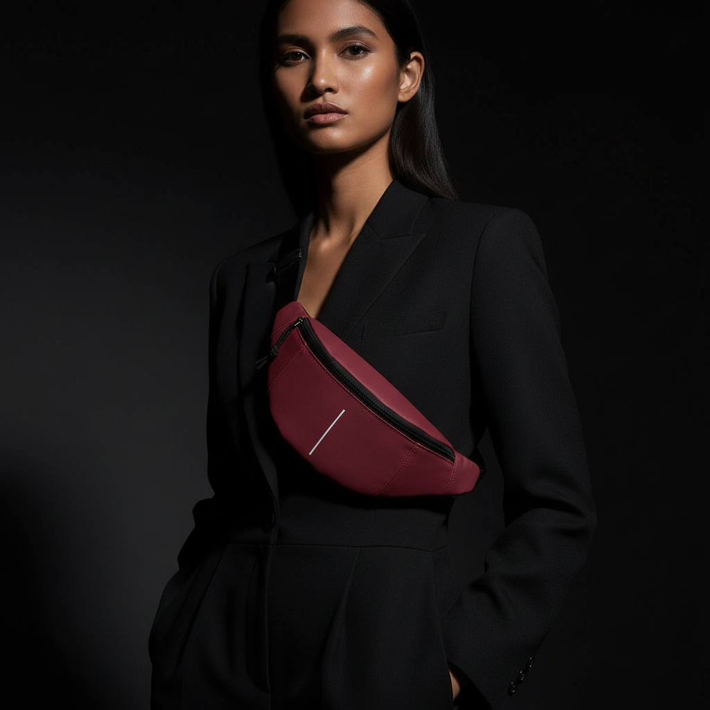 New Rebels Brooklyn Waistbag Bordeaux – Bauchtasche & Crossbag wasserabweisend