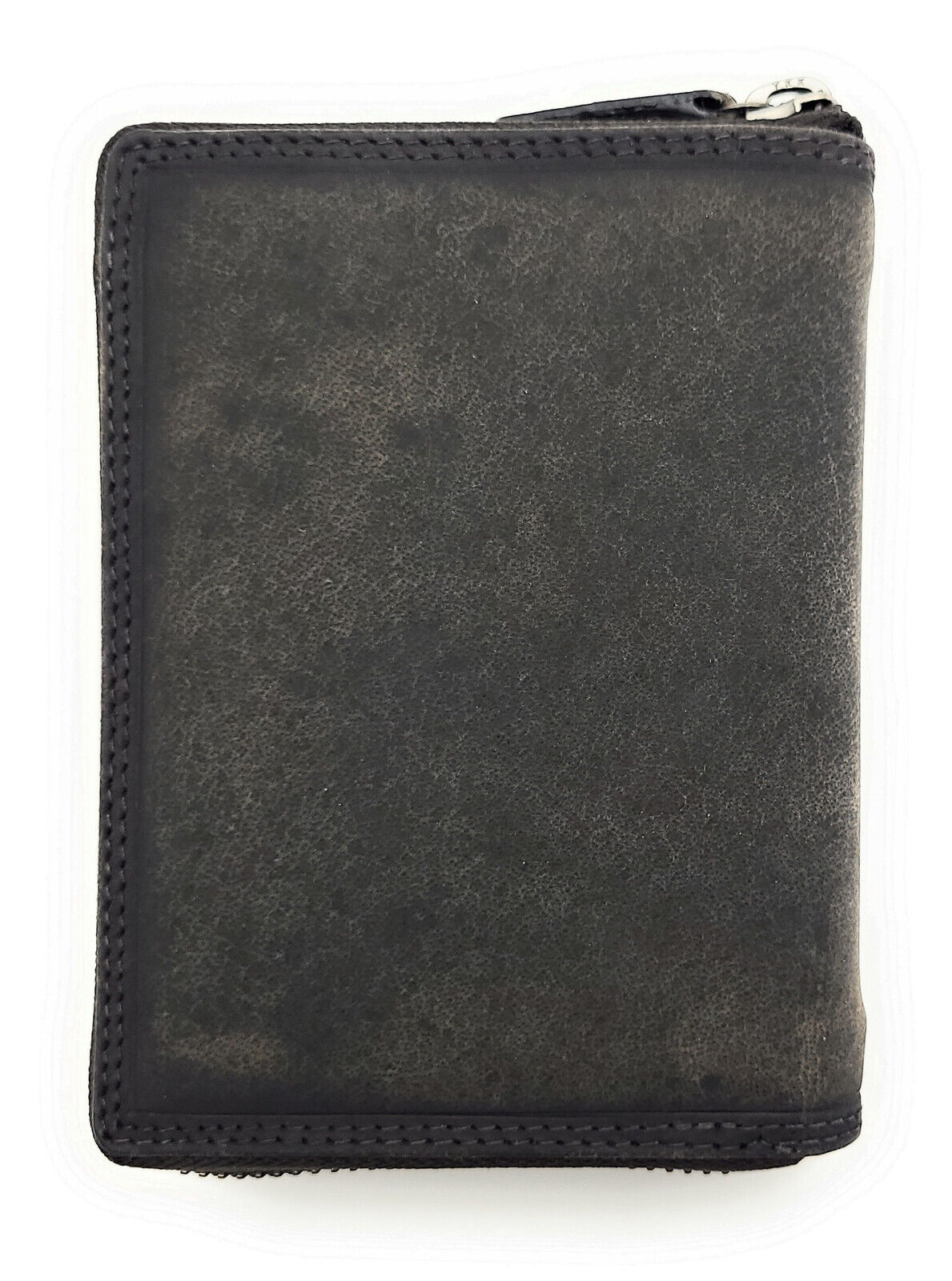 Jockey Club Leder Geldbörse mit RFID-Schutz – Büffelleder Vintage Grau