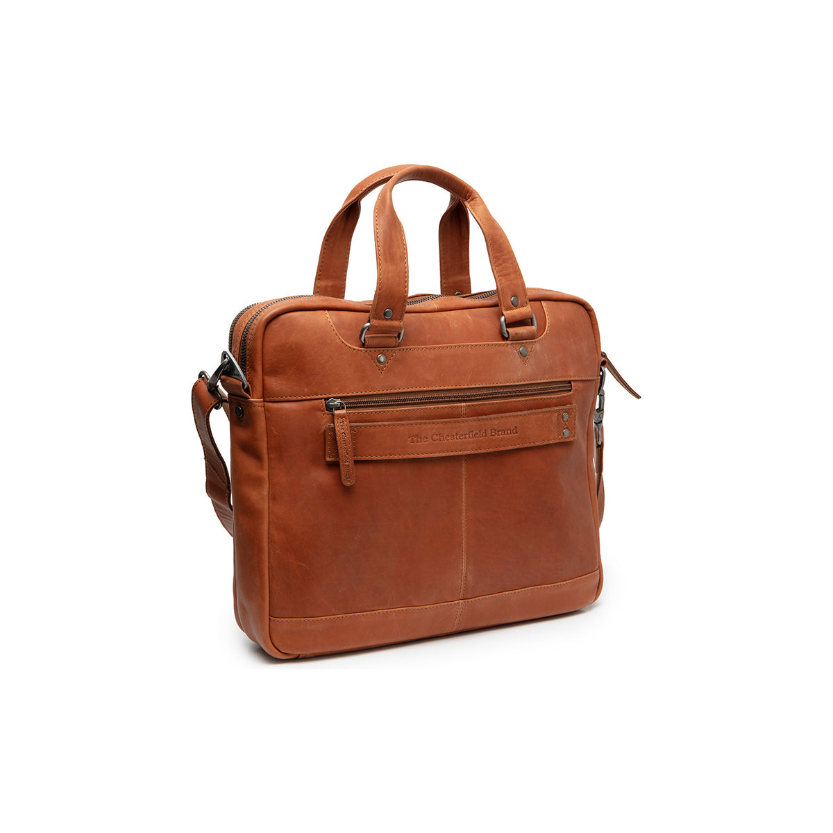 The Chesterfield Brand Montara Laptoptasche Leder Cognac 15 Zoll Businesstasche