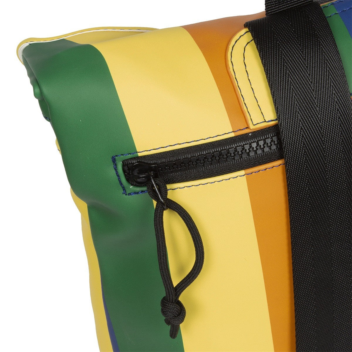 New Rebels Mart Roll Up Rolltop City Rucksack Los Angeles wasserabweisend Regenbogen