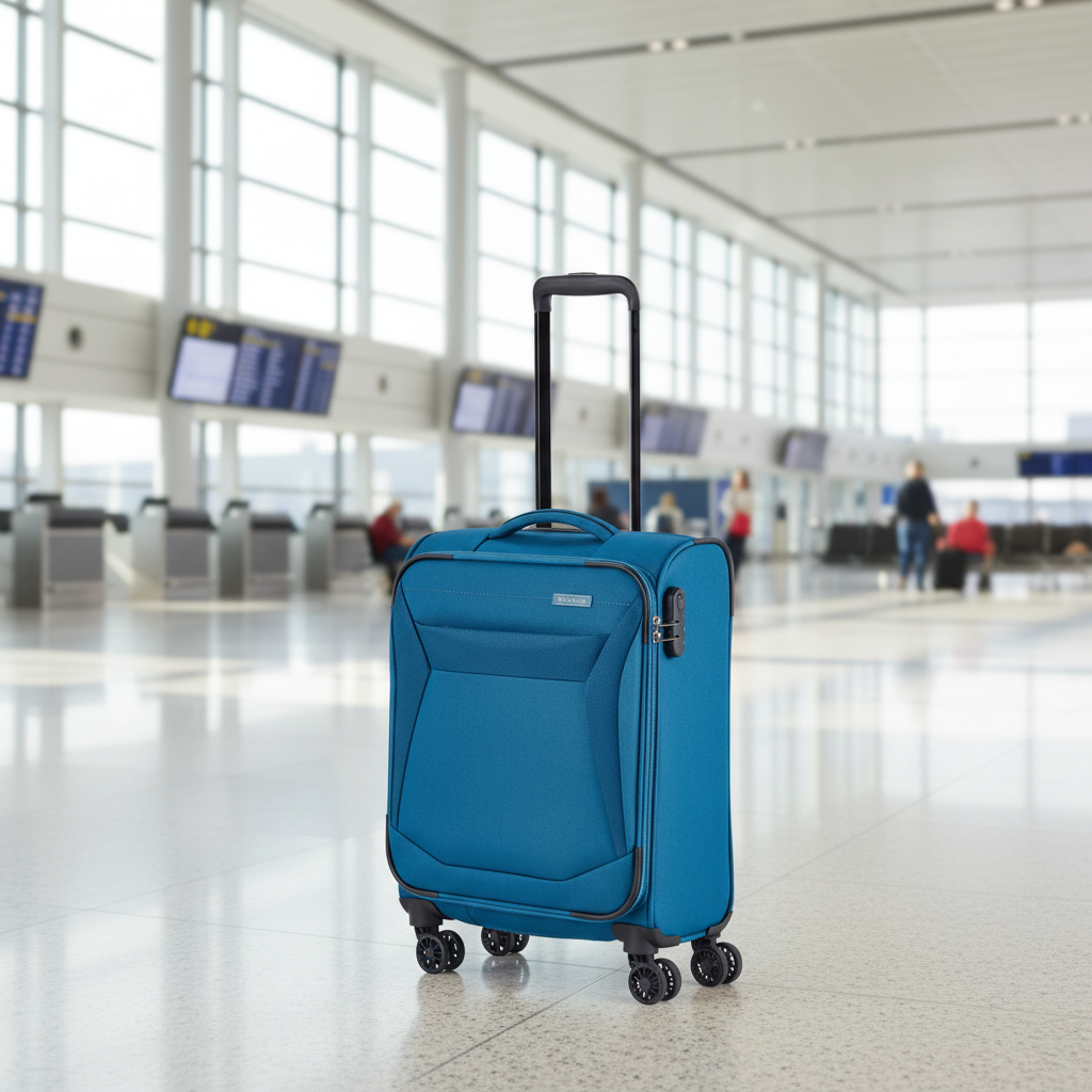Travelite Chios Reisekoffer Trolley Bord-Koffer 55cm Handgepäck Bordgepäck  4Rad petrol