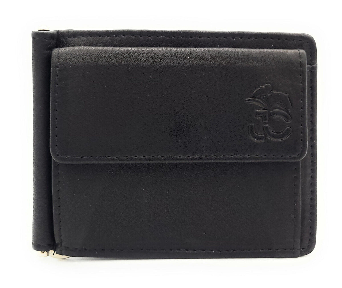 Jockey Club Dollarclip – Echt Leder Geldbörse mit RFID-Schutz & Münzfach