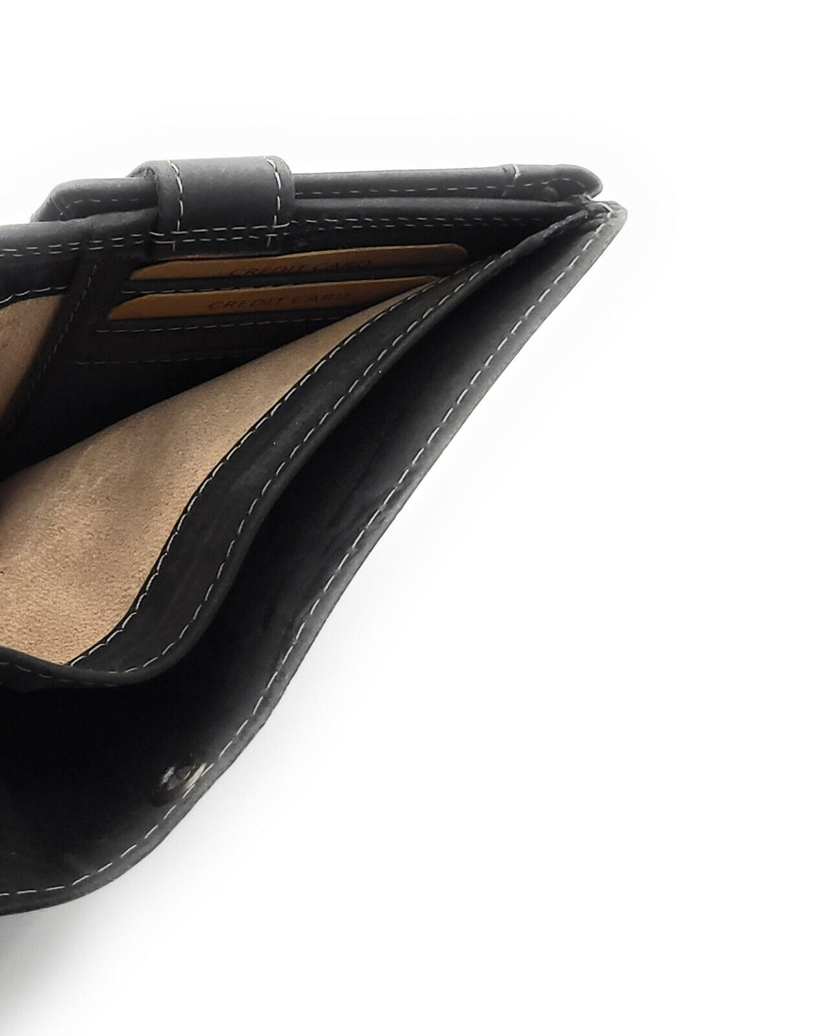 echt Leder Geldbörse Portemonnaie heulender Wolf Mond mit RFID NFC Schutz black