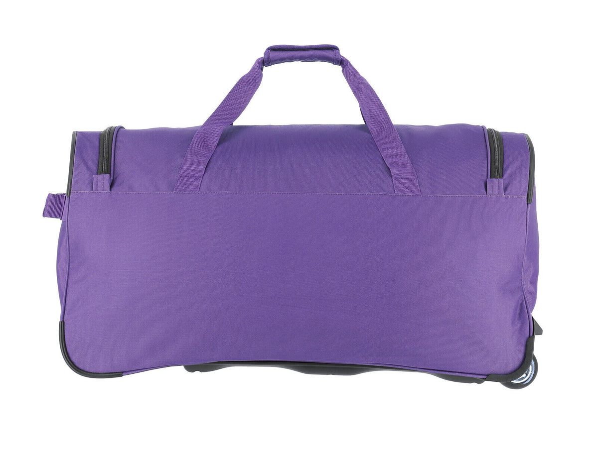 Travelite Basics Fresh Rollenreisetasche Lila, 89 Liter, mit zwei Rollen und Teleskopgriff