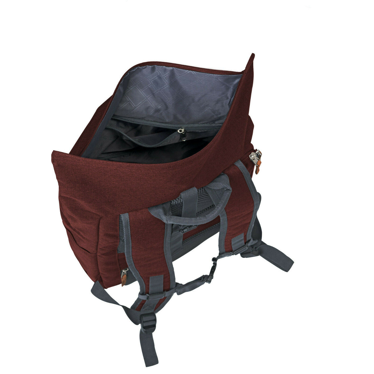 Travelite Basic Rollup Rucksack 35 Liter Bordeaux – Produktfoto 3