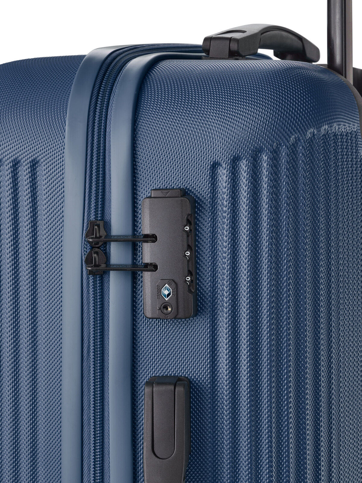 Travelite Bali Reisekoffer L Trolley Koffer 77cm 4 Rad / Rollen TSA Hartschale blau