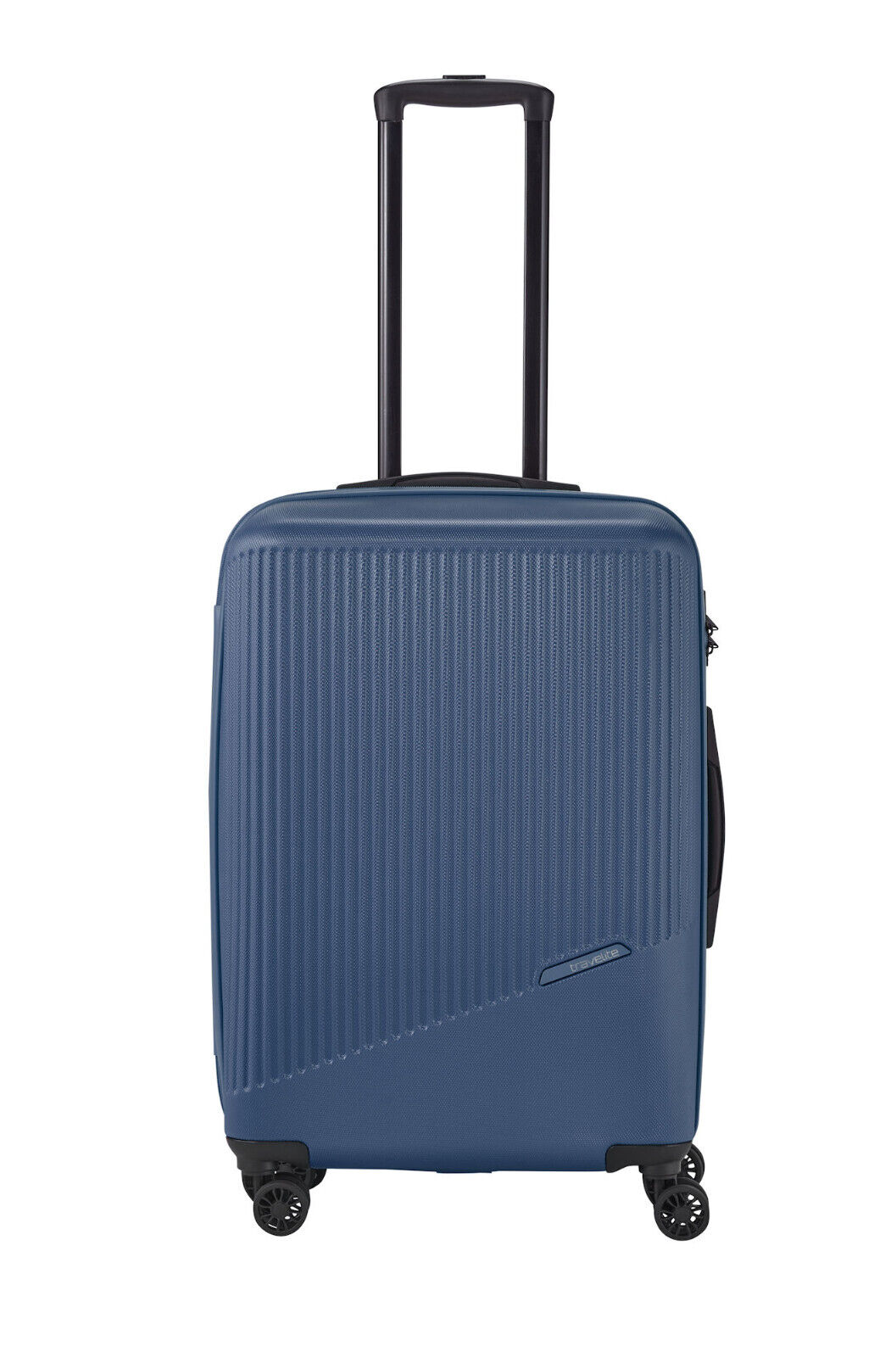 Travelite Bali Reisekoffer M Trolley 67cm 4 Rad Rollen TSA Hartschale blau