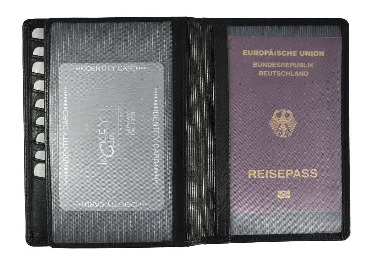Jockey Club Nappaleder Passhülle & Brieftasche mit RFID-Schutz