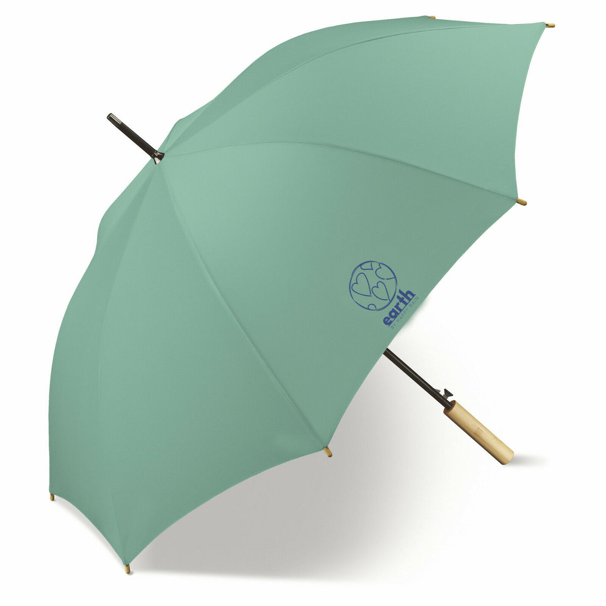 happy rain Earth Stockschirm | recyceltes Polyester & Bambusgriff