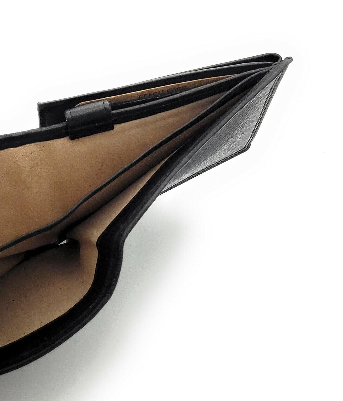 Jockey Club Basic schwarze Geldbörse mit sieben Kartenfächern
