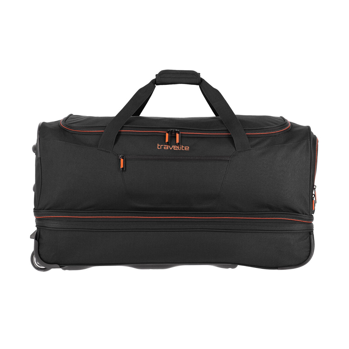 Travelite 2-Rad Trolley Roll-Reisetasche mit Rollen Basics L erweiterbar schwarz