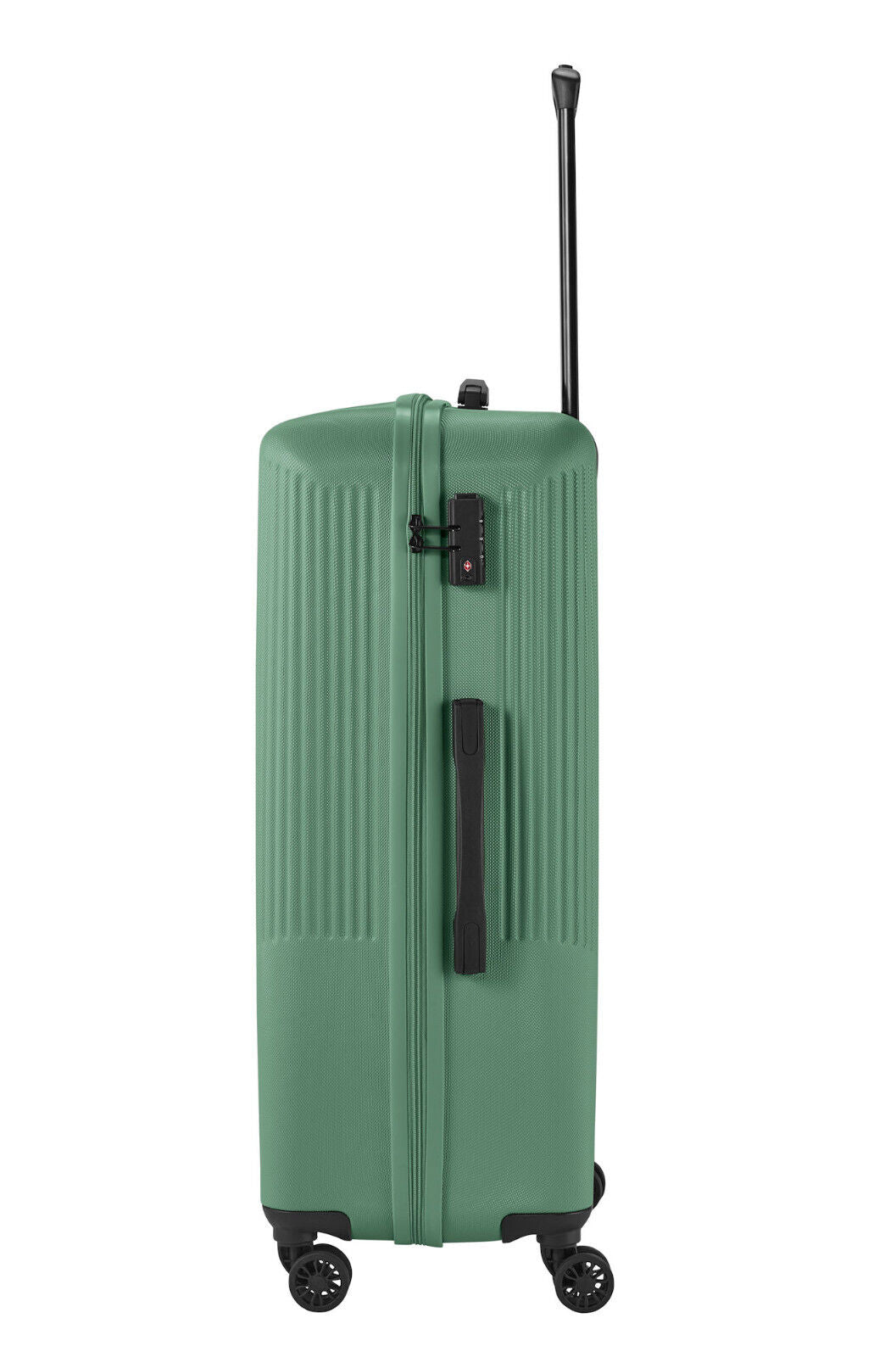 Travelite Bali Reisekoffer L Trolley Koffer 77cm 4 Rad / Rollen TSA Hartschale grün