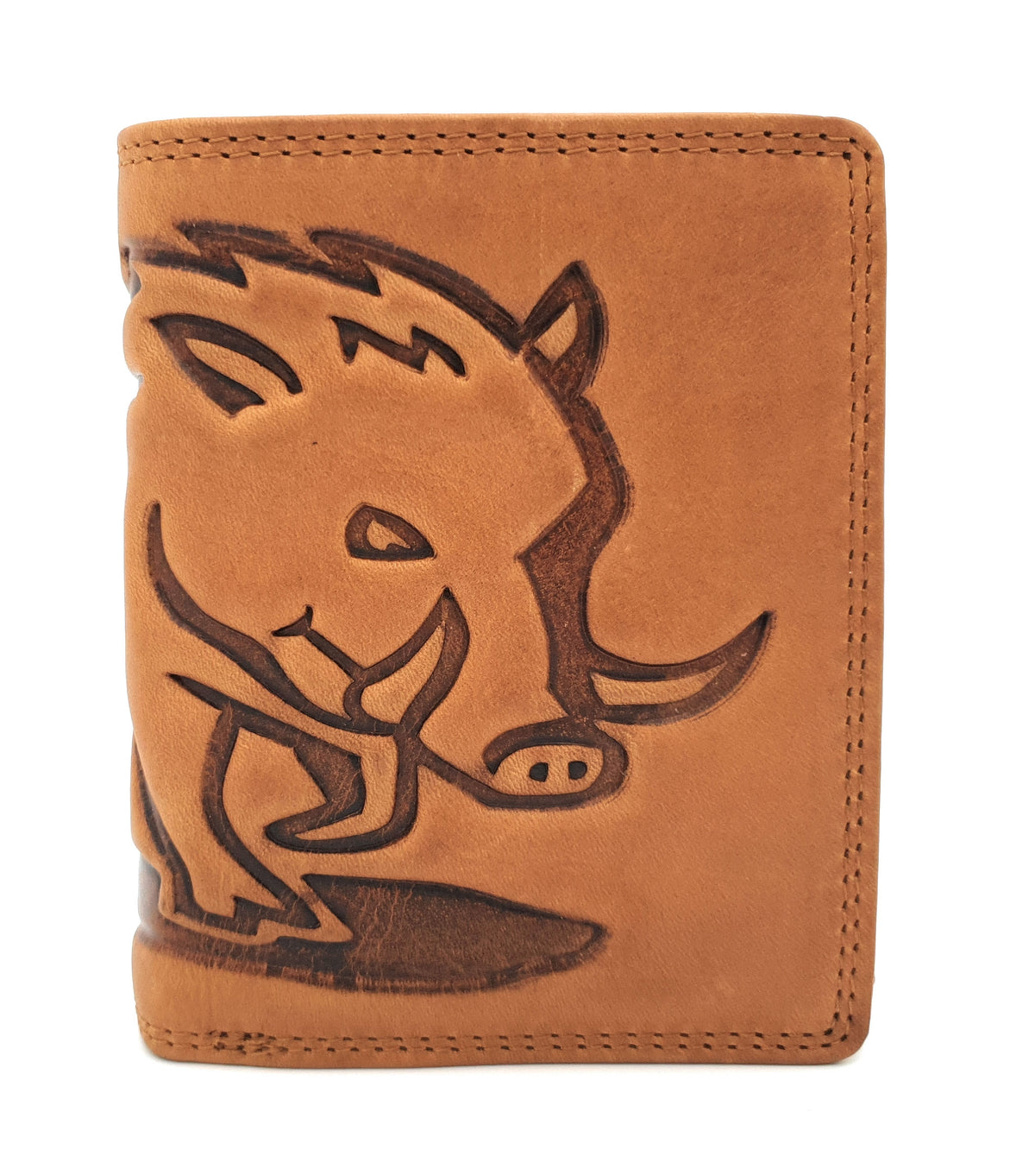 Hill Burry Leder Geldbörse Wildsau Braun mit RFID-Schutz