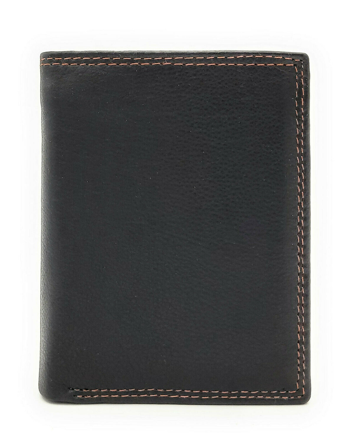 Jockey Club Leder Geldbörse RFID Schutz - Schwarz Dunkelbraun Portemonnaie