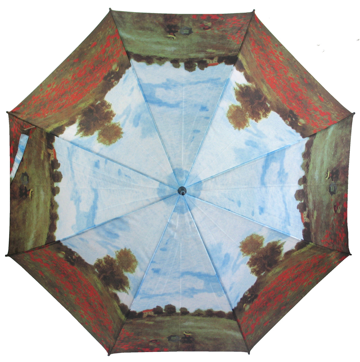 happy rain Claude-Monet-Regenschirm „Mohnfeld bei Argenteuil“ mit Automatik