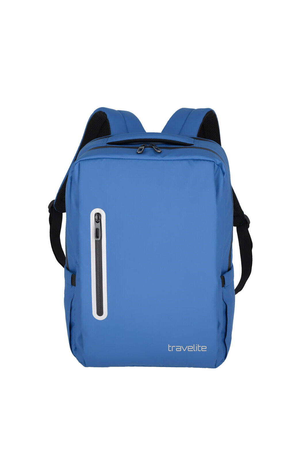 Travelite Boxy Rucksack Daypack Notebookfach wasserfeste Plane Reflektoren blau