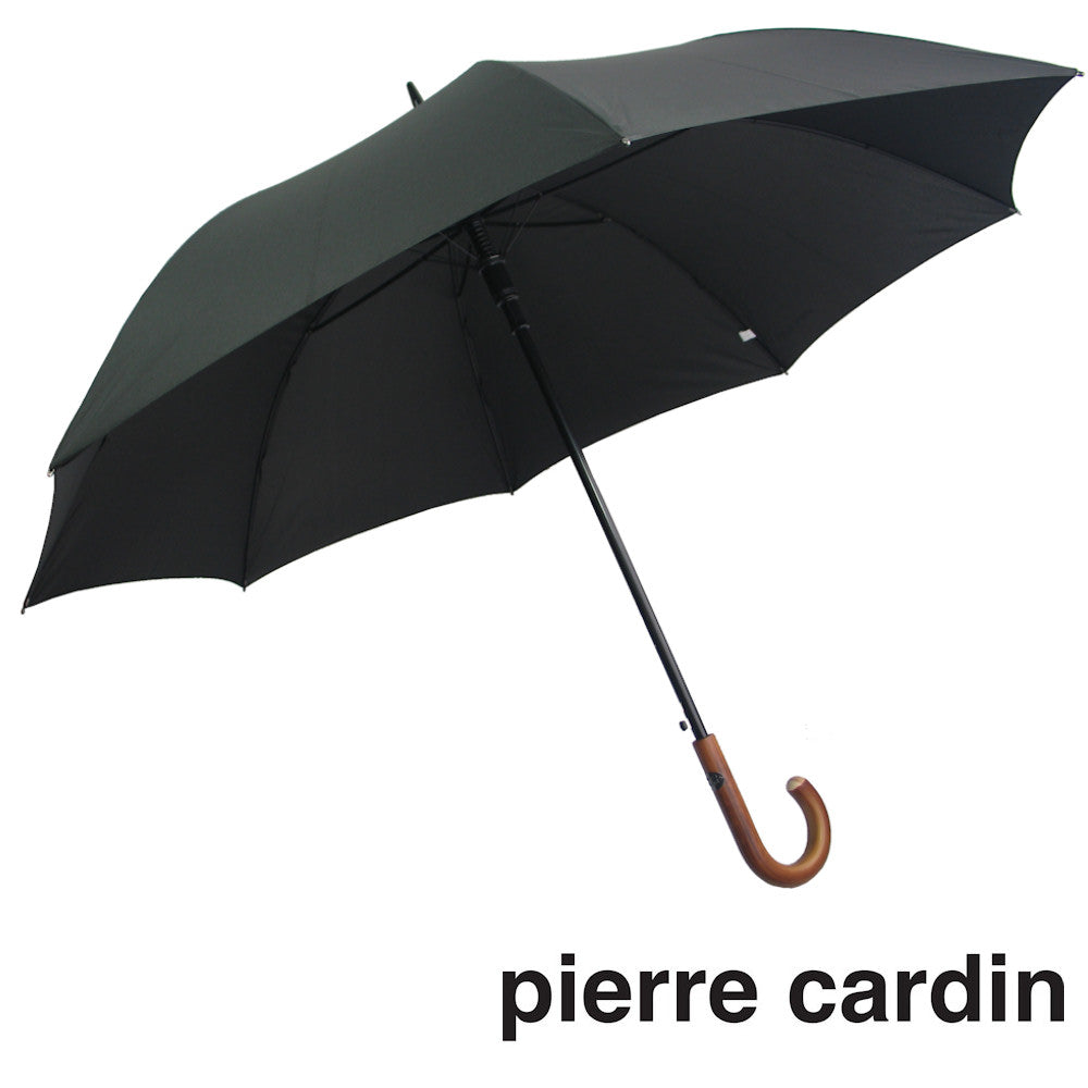 Pierre Cardin Regenschirm mit Echtholz-Rundhakengriff