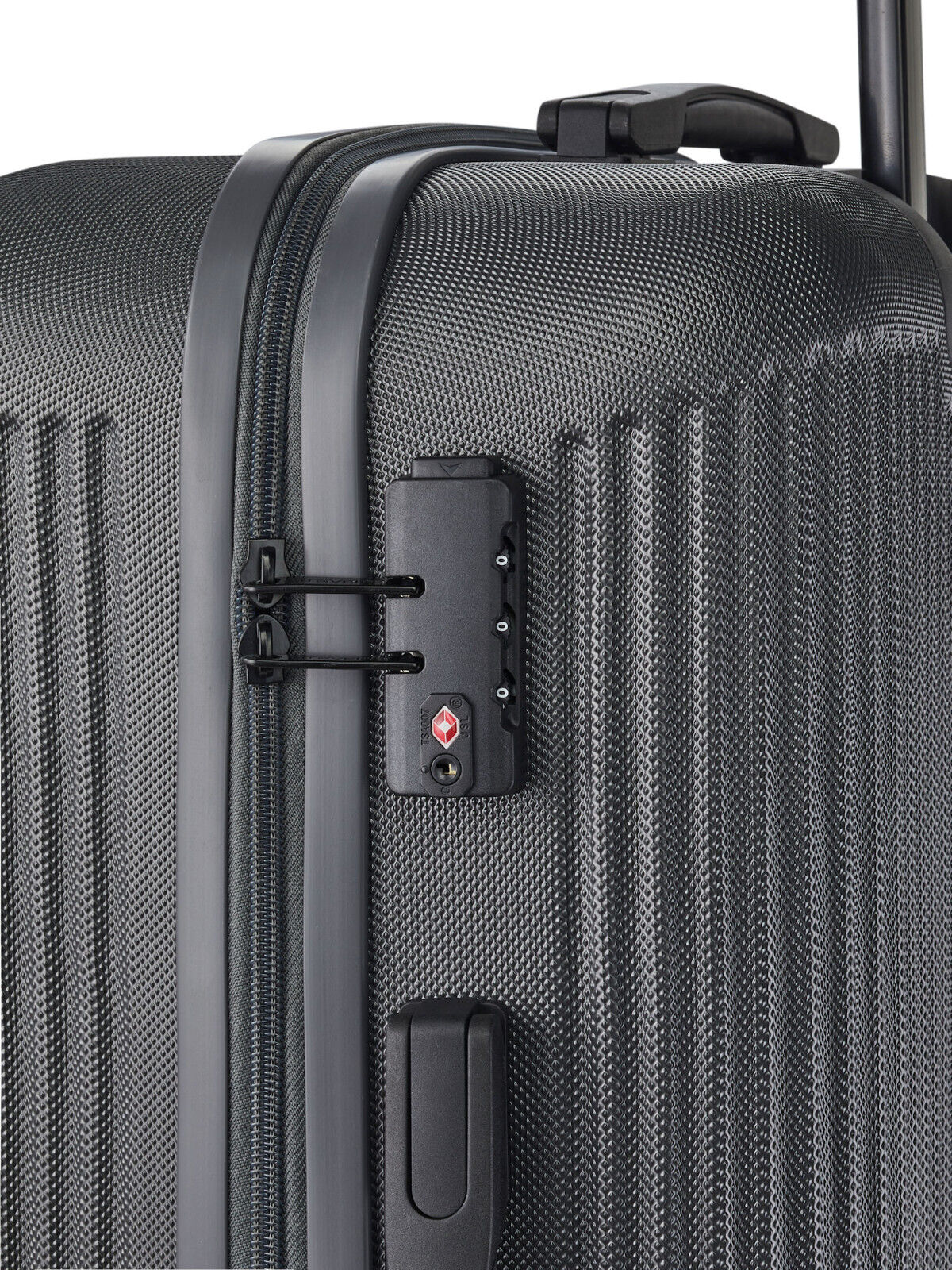 Travelite Bali Reisekoffer M Trolley Koffer 67cm 4 Rad / Rollen TSA Hartschale anthrazit