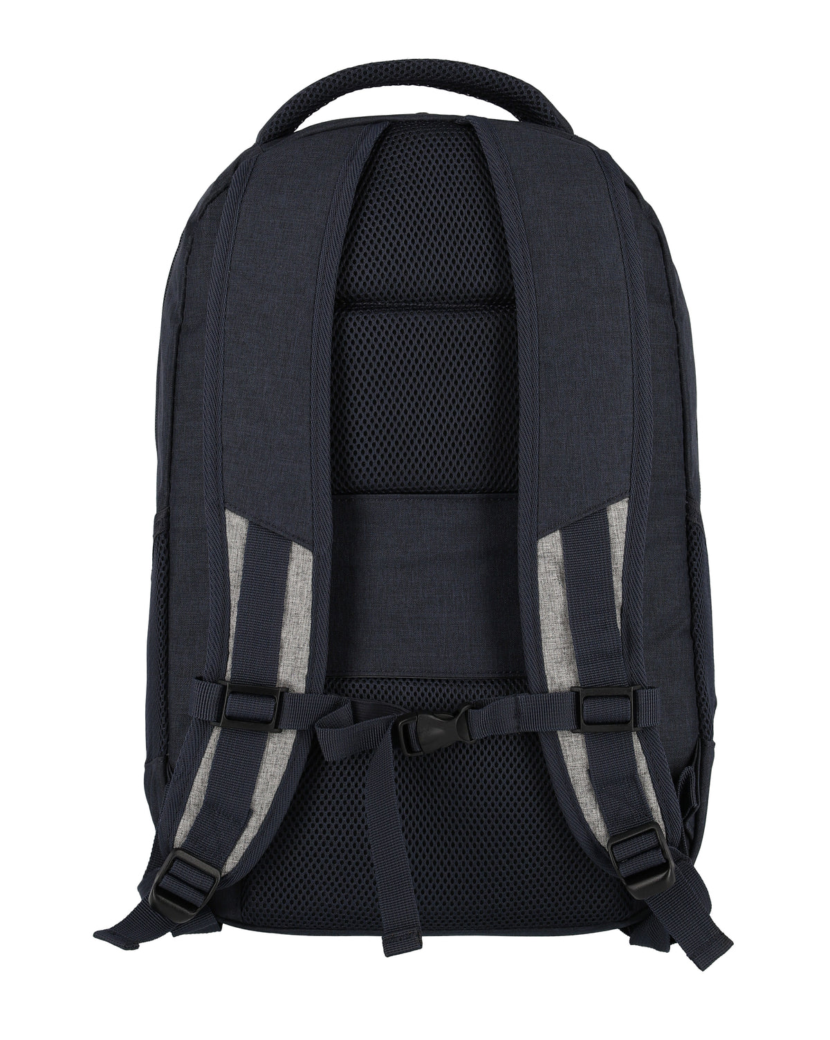 Travelite Basics Rucksack Marine-Grau Innenansicht mit 15,6 Zoll Laptopfach