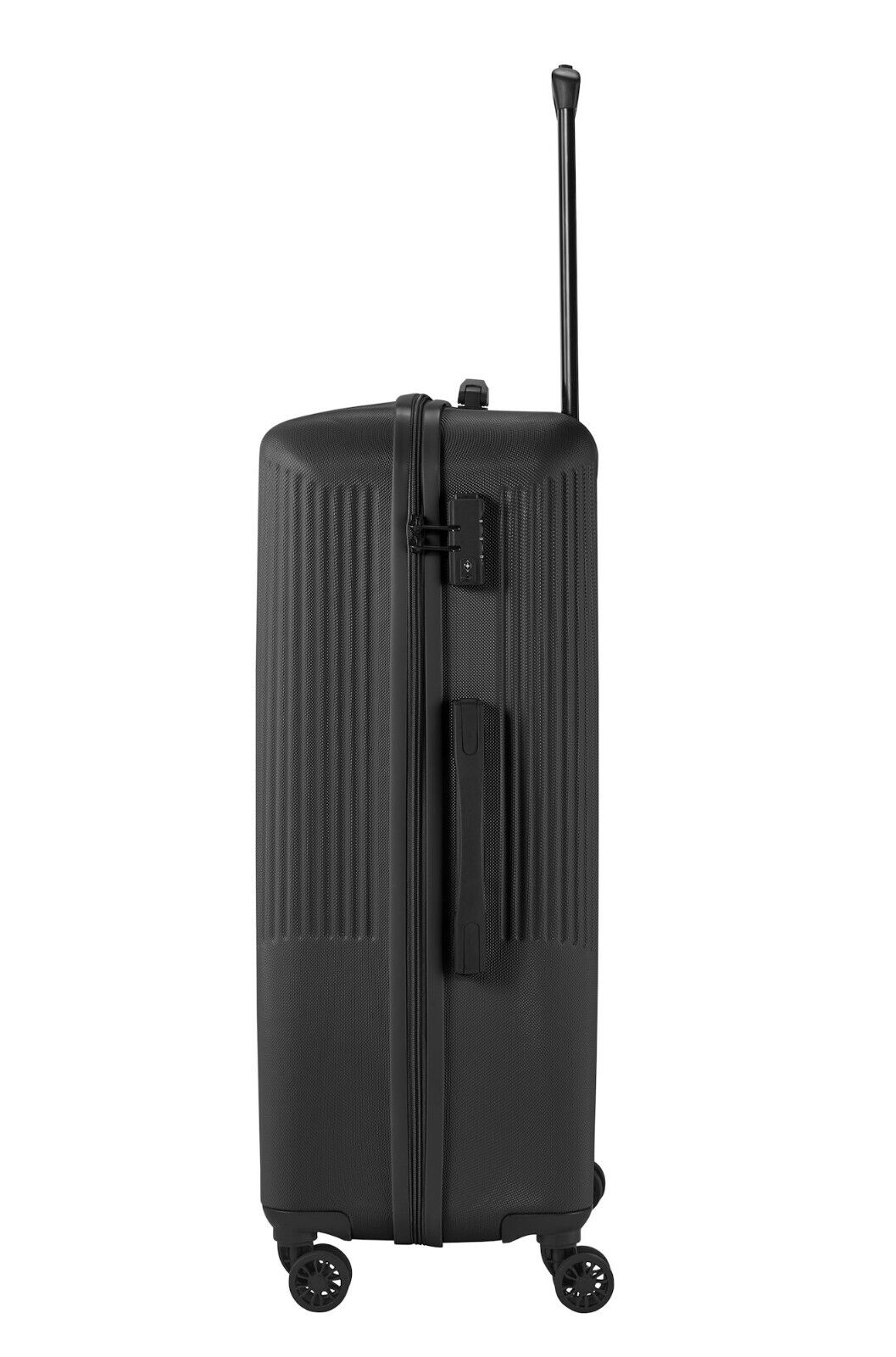 Travelite Bali Reisekoffer L Trolley Koffer 77cm 4 Rad / Rollen TSA Hartschale schwarz