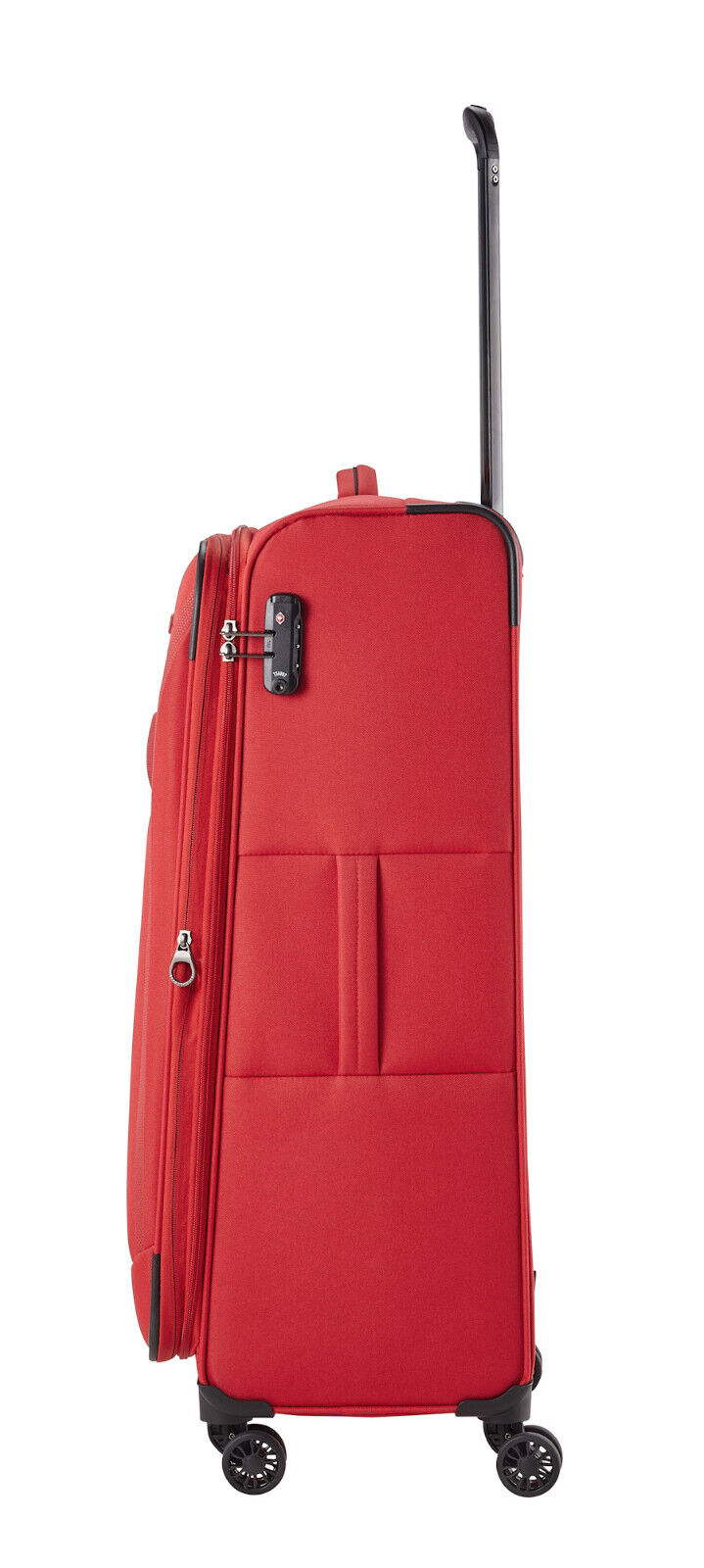 Travelite Chios Reisekoffer L Trolley Koffer 78cm 4 Rad / Rollen Dehnfalte TSA rot