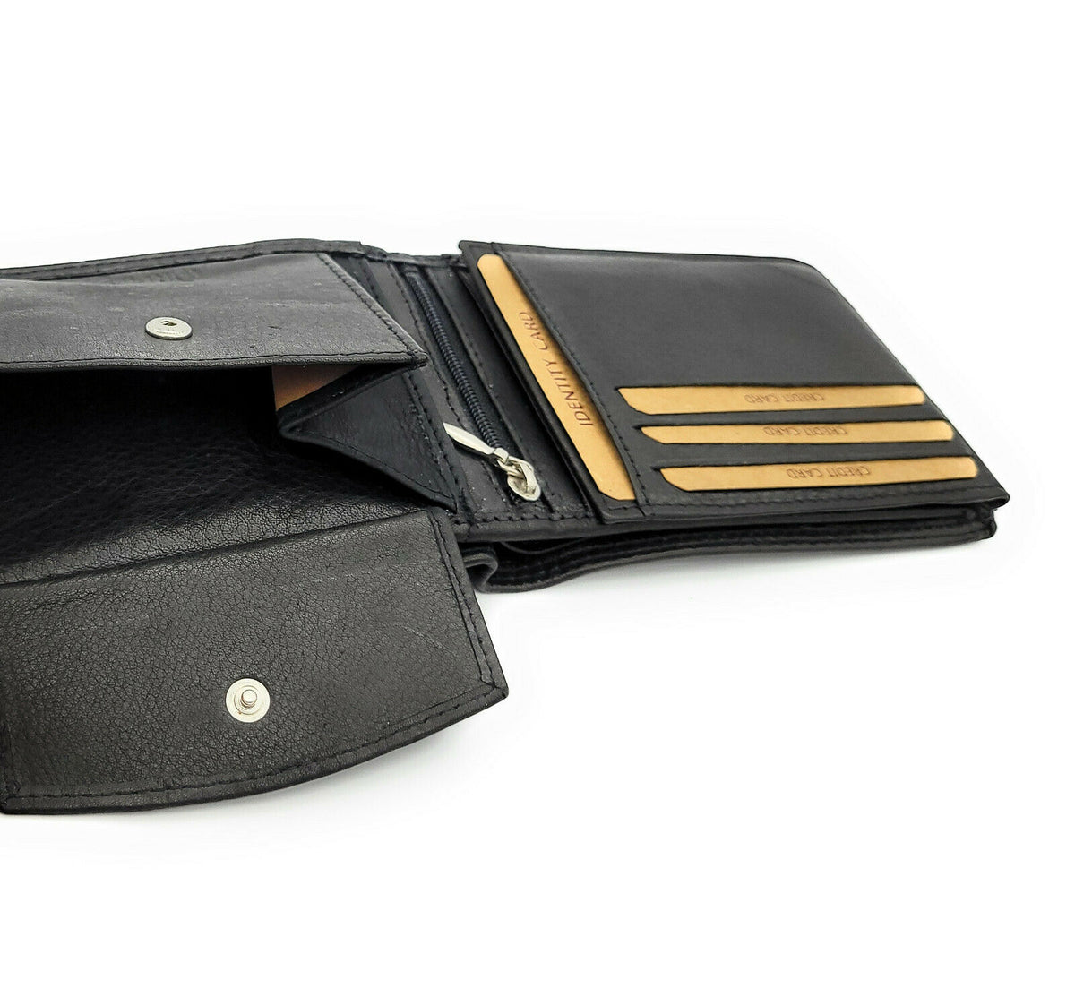 Jockey Club Herren Leder Geldbörse mit RFID Schutz – Schwarz