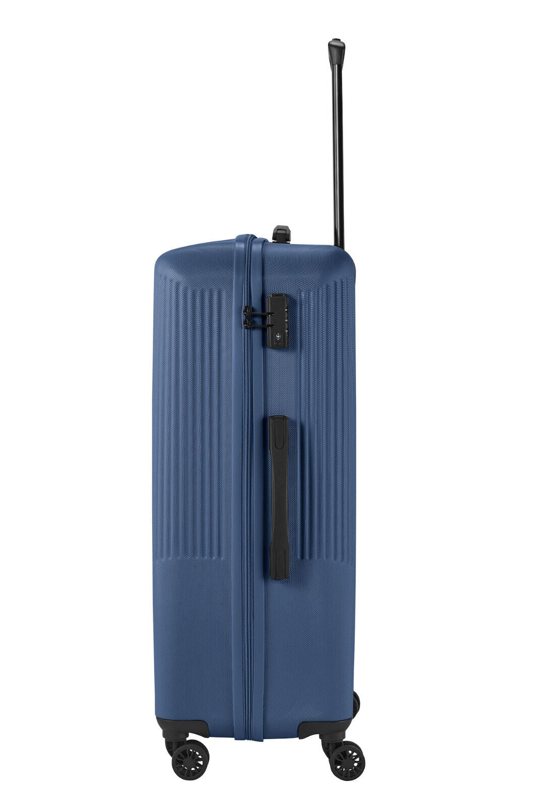 Travelite Bali Reisekoffer L Trolley Koffer 77cm 4 Rad / Rollen TSA Hartschale blau