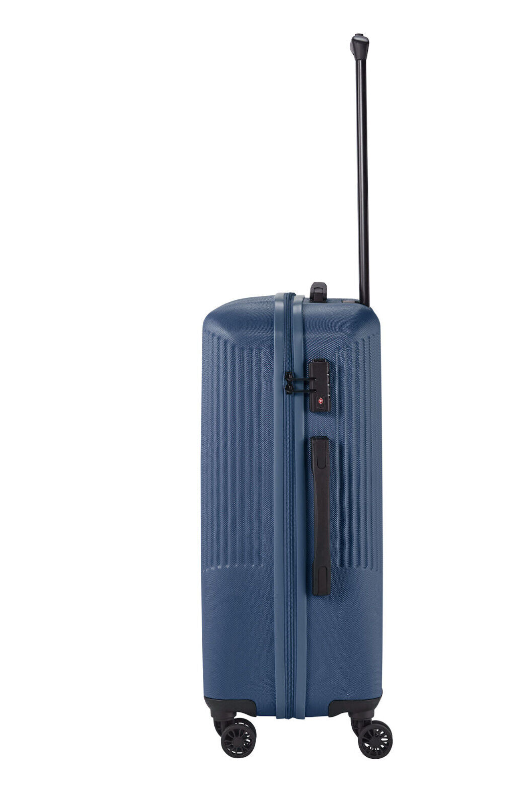 Travelite Bali Reisekoffer M Trolley 67cm 4 Rad Rollen TSA Hartschale blau