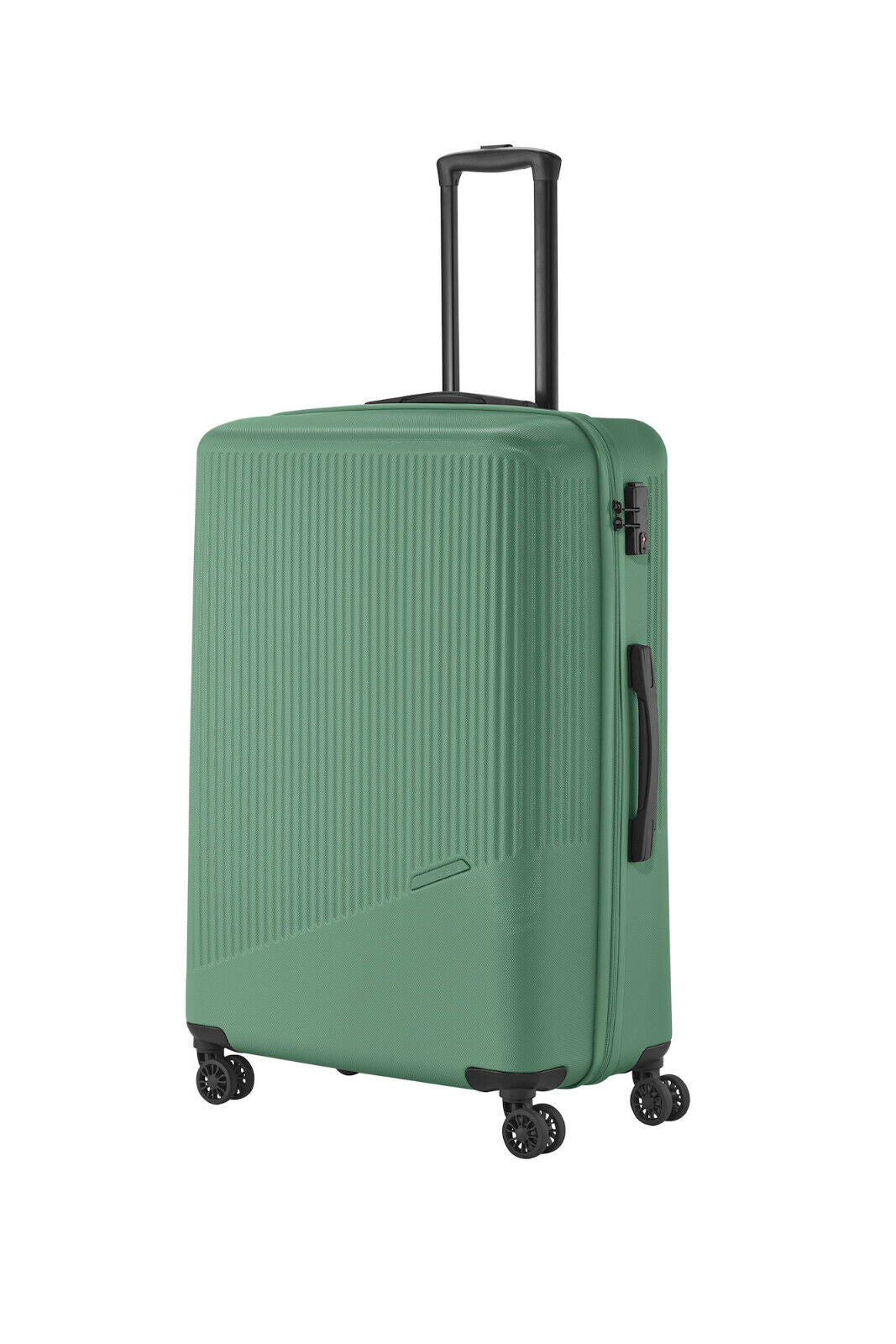 Travelite Bali Reisekoffer L Trolley Koffer 77cm 4 Rad / Rollen TSA Hartschale grün