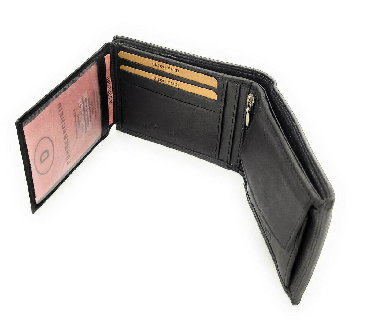 Jockey Club Herren Leder Geldbörse mit RFID Schutz – Schwarz