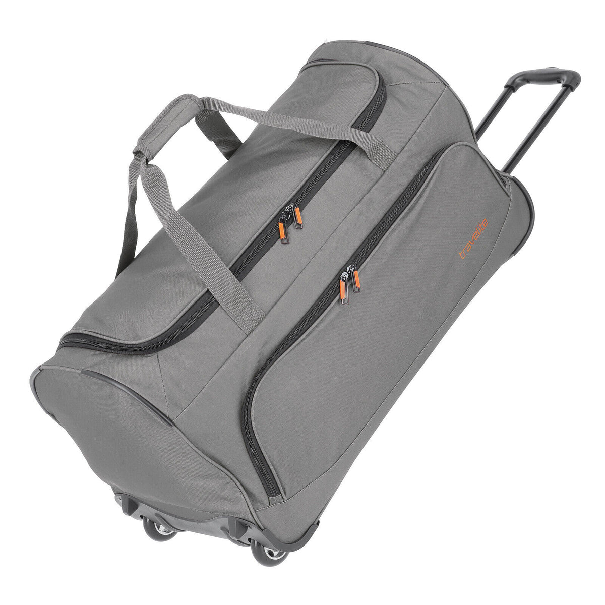 Travelite Basics Fresh Rollenreisetasche Anthrazit, 89 Liter, mit zwei Rollen und Teleskopgriff