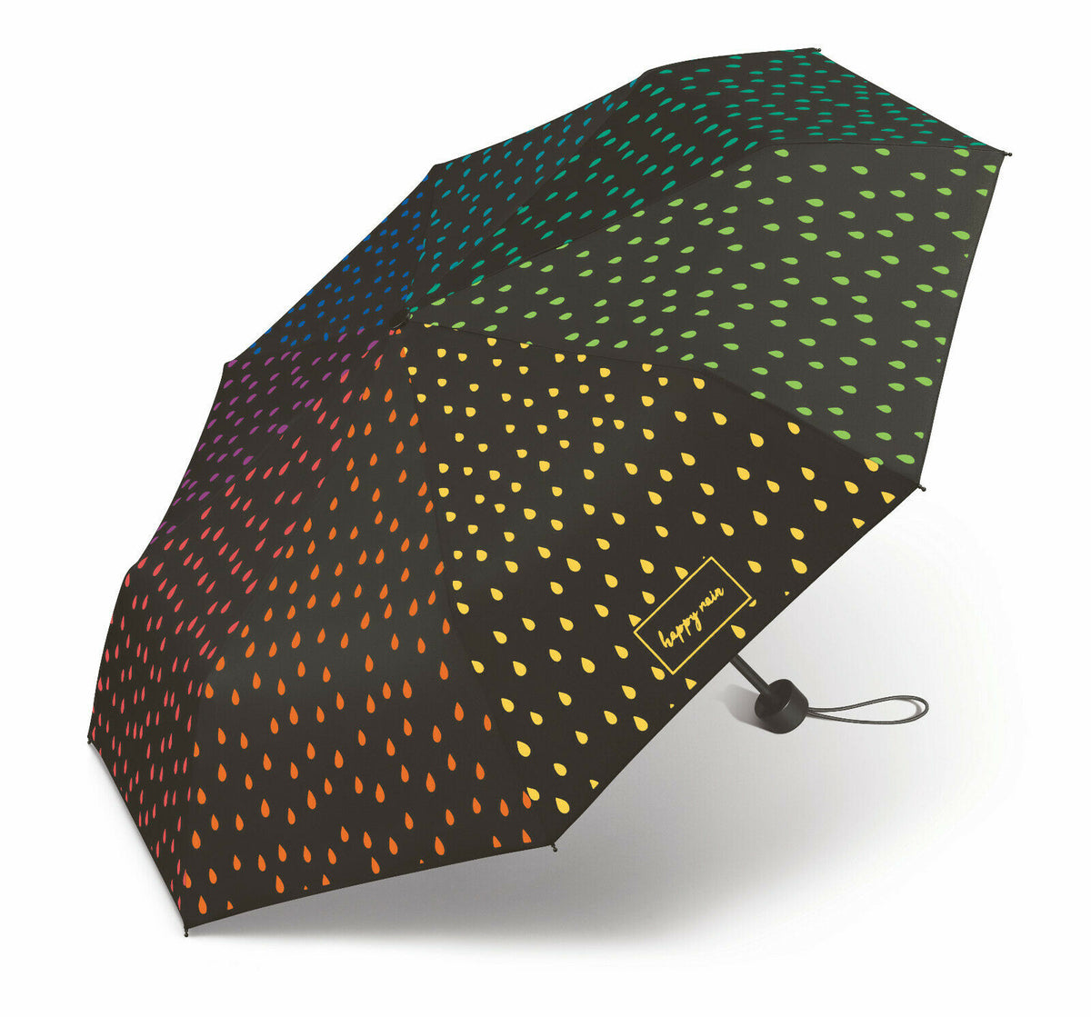 Magischer Regenschirm mit Farbwechsel-Effekt | happy rain Super Mini | Regenbogenfarben bei Regen